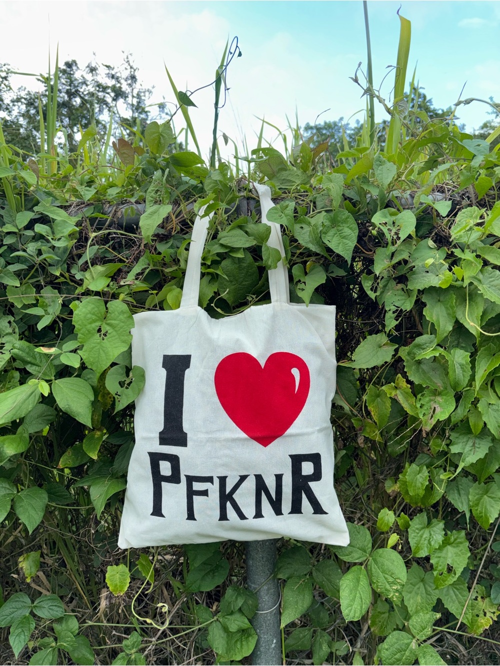 I Heart PFKNR off White Canvas Tote Bag